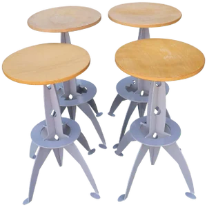 Four Rocket Inspired Barstools