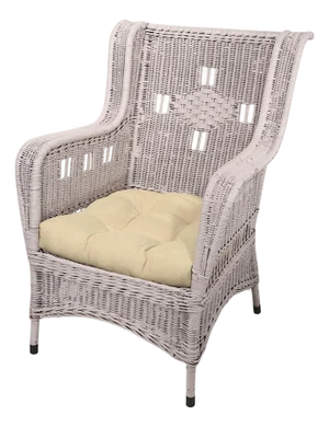 Vintage Arts and Crafts Wicker Lounge Chair