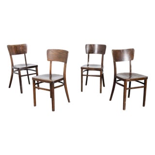 Bentwood Framed Dining Chairs, 1960s, Set of 4 For Sale
