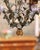 Early 20th Century Early 20th Century French Three-Light Tole Chandelier With Porcelain Flowers For Sale - Image 5 of 11