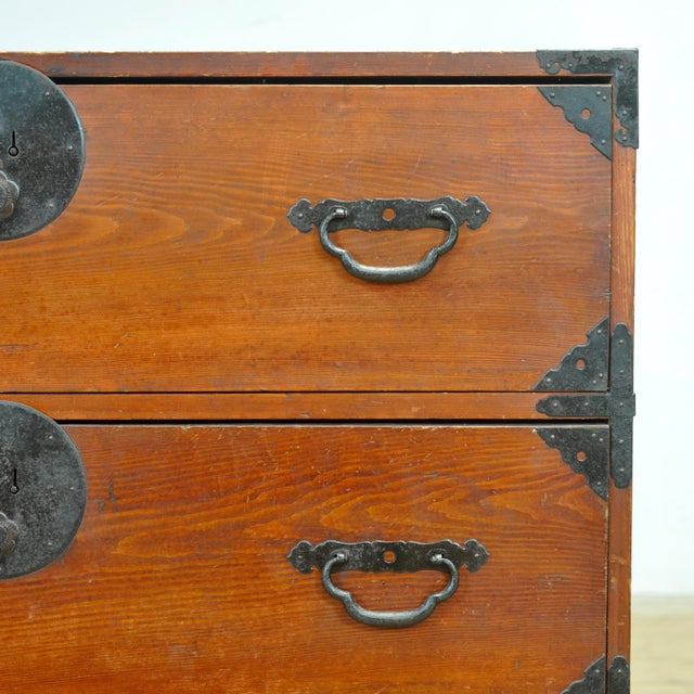 Japanese Tansu Chest of Drawers, 1870s For Sale - Image 10 of 15