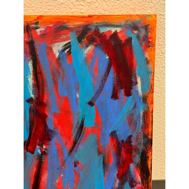Blue John Fooks Abstract Acrylic on Canvas Painting For Sale - Image 8 of 12