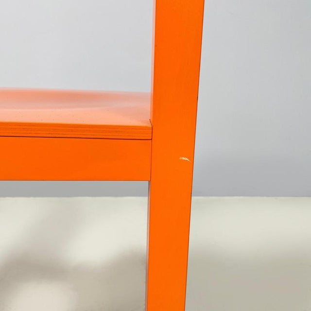Set of Modern Orange Lacquered Wooden Chairs attributed to Moooi, Netherlands, 2000s For Sale - Image 15 of 18