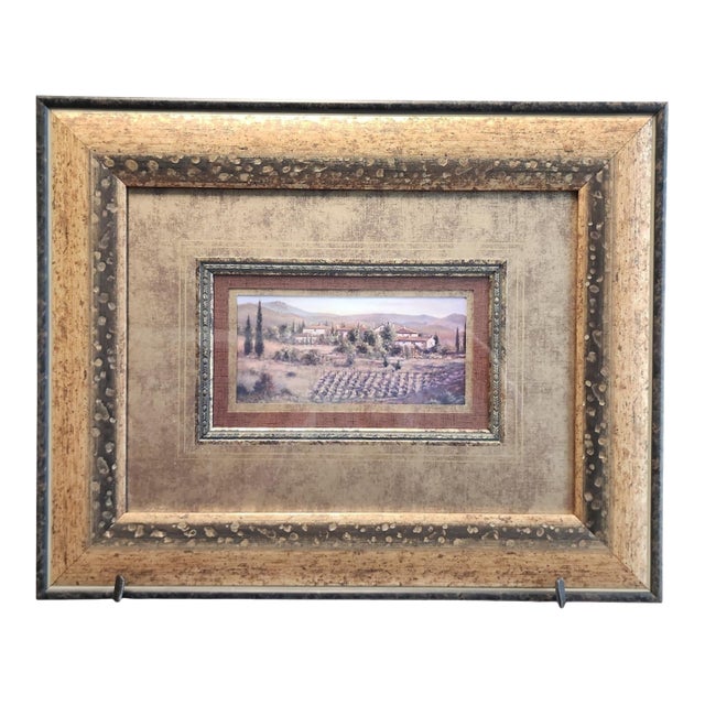 Joe Sambatoro Vintage Tuscan Landscape Print For Sale
