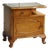 Louis XV Style Bedside Table in Birds-Eye Maple, 1950 For Sale