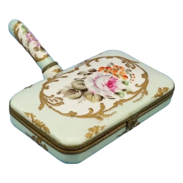 Empire Style Porcelain Hand-Warmer Box from Sevrès Manufacture, Paris, France, 18th Century For Sale