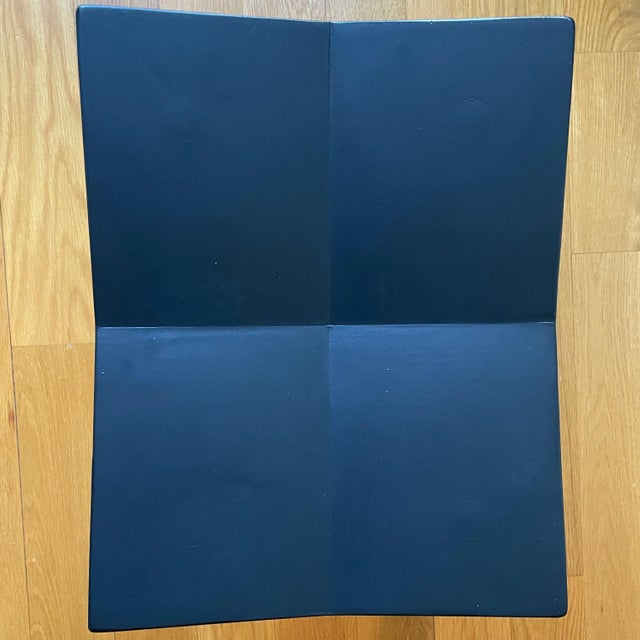 Contemporary Mitre Low Wooden Stool, Black, by Souda, Modern, Minimal, Contemporary, Wood Seating For Sale - Image 3 of 10