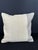 Turkish Hemp Pillow Cushion Natural Beige SkyBlue Cushion Cover 20"x20" For Sale - Image 4 of 4