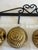 1970s Vintage Wrought Iron Heart Rack With 4 Brass Jelly Molds For Sale - Image 5 of 10