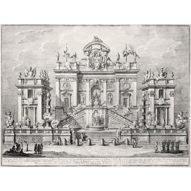 Giuseppe Vasi, Campidoglio Festivamente Ornato, Etching, 1775 For Sale - Image 4 of 4