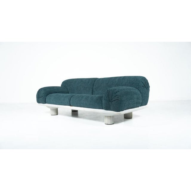Blue Sofa by Carlo Bartoli for Rossi di Albizzate, 1980s For Sale - Image 8 of 12