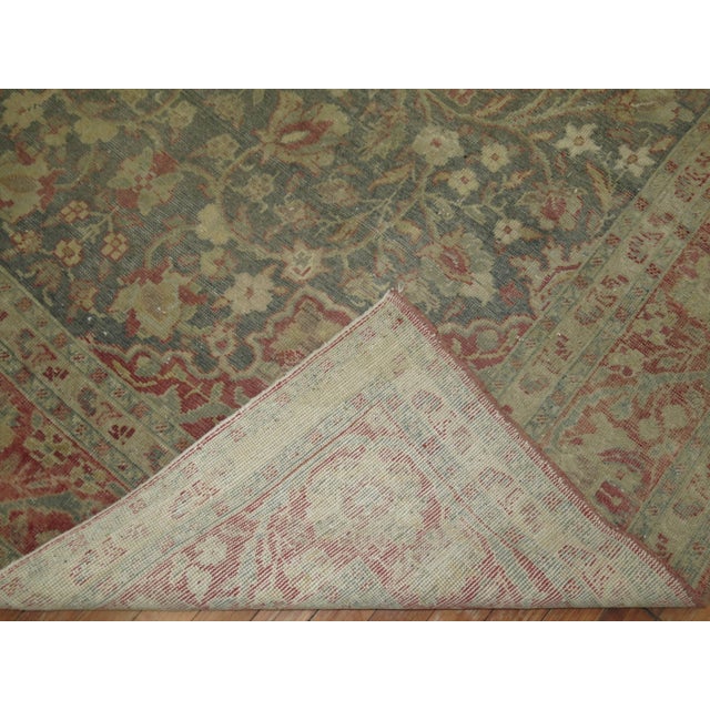 Late 20th Century Earth Tone Room Size Vintage Turkish Rug For Sale - Image 5 of 6