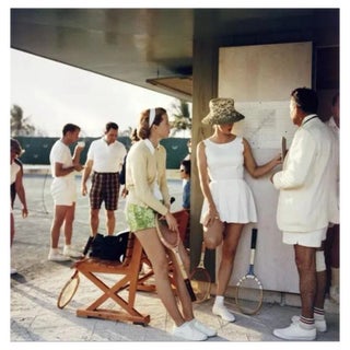 Slim Aarons, Tennis in the Bahamas, 1957, Estate Stamped Photographic Print For Sale