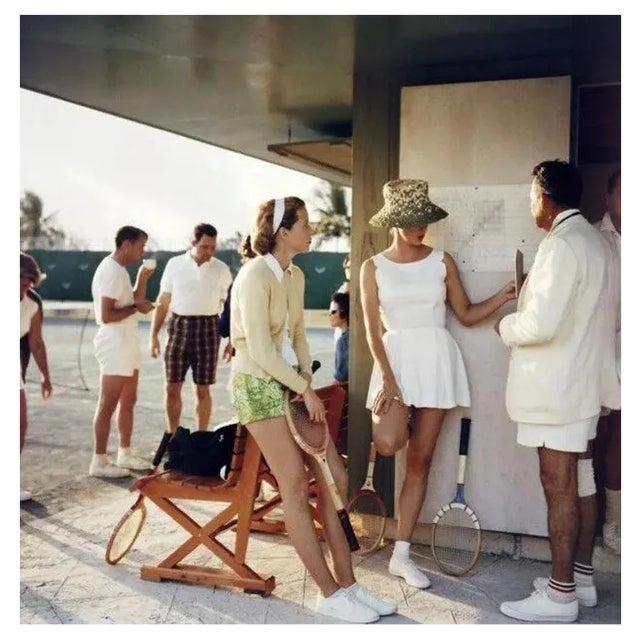 Slim Aarons, Tennis in the Bahamas, 1957, Estate Stamped Photographic Print For Sale