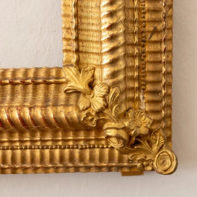 Gold Patinated Mirror Frame, 1800s For Sale - Image 3 of 6