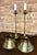 Pair of Vintage Stiffel Brass Candlestick Lamps With Brass Shades For Sale - Image 9 of 10