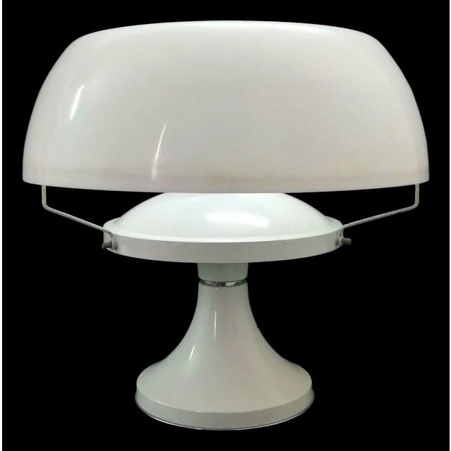 Acrylic Glass Mushroom Table Lamp, 1970s For Sale - Image 3 of 11