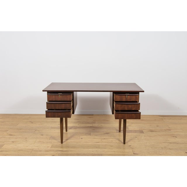Mid-Century Compact Freestanding Desk, Denmark, 1960s For Sale - Image 9 of 14