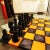1970s Rare Colors Luxury Chess Set in Genuine Hand Carved Italian Alabaster of Volterra For Sale - Image 4 of 11