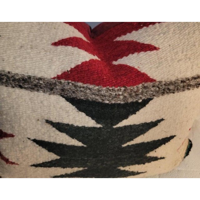 Hand Woven Wool Pillows, Linen Backing - Set of 2 For Sale - Image 4 of 5