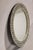Bone Inlay Black and White Round Mirror with Floral Motifs For Sale - Image 4 of 12
