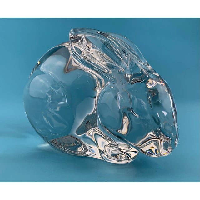 Vintage Val St. Lambert Crystal Rabbit. From the collection of Bob and Dolores Hope, Toluca Lake, California.