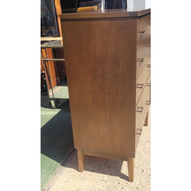 Mid Century Modern Tall Chest of Drawers For Sale - Image 4 of 13