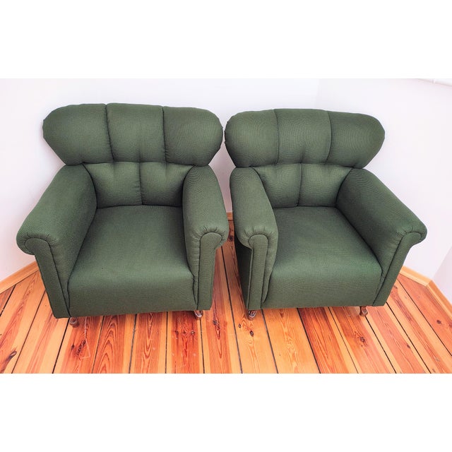 Vintage Retro Armchairs, Former Czehoslovakia, 1960s, Set of 2 For Sale - Image 5 of 12