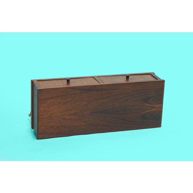 1960s Danish Rosewood Floating Nightstand For Sale - Image 4 of 8