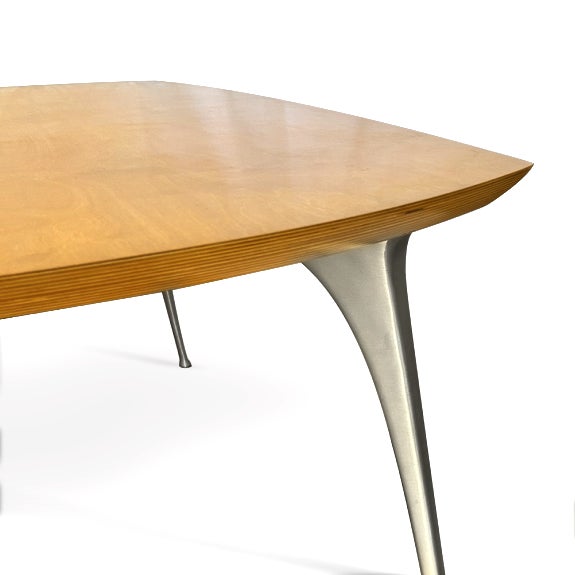 Mid-Century Modern Mid-Century Modern “Gazelle/Impala” Style Dining Table, Attributed to Shelby Williams For Sale - Image 3 of 6