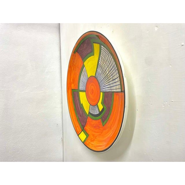 Ceramic Vintage Ceramic Plate, 1980s For Sale - Image 7 of 7