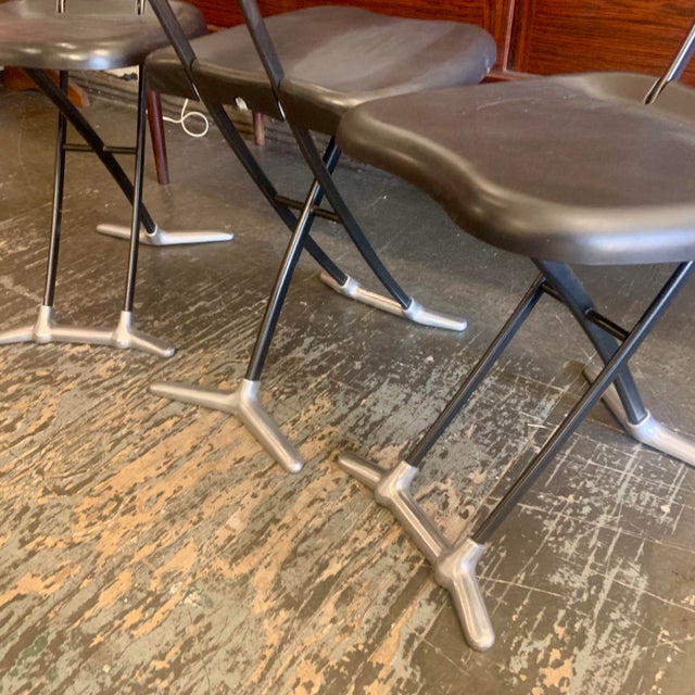 Magis 1990s Rondine Folding Chairs by Toshiyuyuki Kita for Magis Set of Three For Sale - Image 4 of 7
