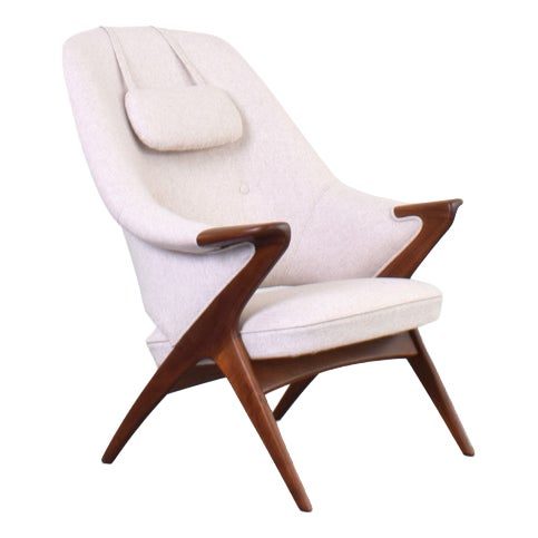 Mid-Century Teak Bravo Lounge Chair by Sigurd Resell for Rastad & Relling, 1957 For Sale