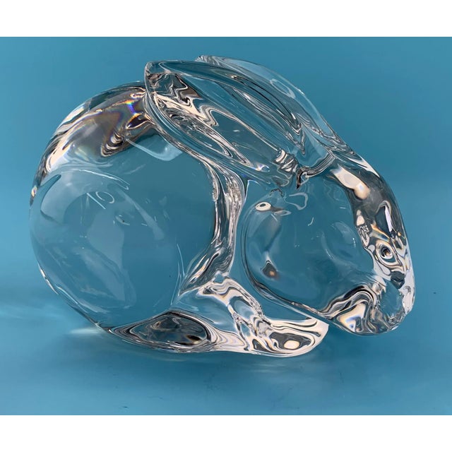 Late 20th Century Vintage Val St. Lambert Crystal Rabbit For Sale - Image 5 of 13