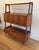 Mid-Century Modern 1960s Mid Century Drop Lid Secretariat/Writing Desk, Drawer, Bookshelf Unit For Sale - Image 3 of 12