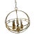 Vintage Indoor Gold Art Deco Style Chandelier For Sale