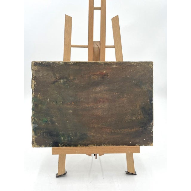 Luigi Scarpa Croce, Landscapes, Late 1950s, Oil on Board Paintings, Set of 2 For Sale - Image 8 of 15