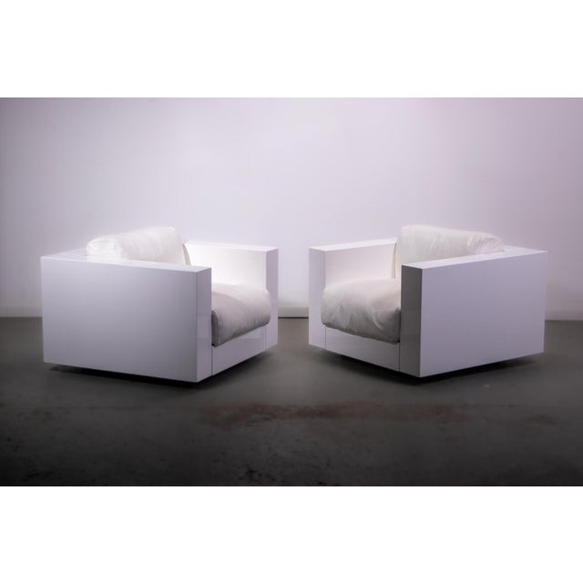 Saratoga Armhairs by Lella and Massimo Vignelli for Poltronova, 1990, Set of 2 For Sale - Image 12 of 18