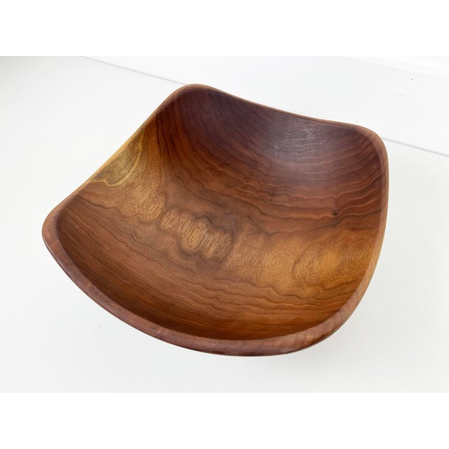 Andrew Pearce Medium Echo Walnut Serving Bowl For Sale In Miami - Image 6 of 12
