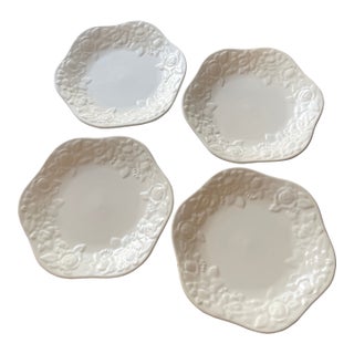 1980s Indigo Rose Plates by Nautica - Set of 4 For Sale