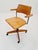 Brown Bauhaus Style Swivel Office Armchair in Wood from Stollgiroflex, 1960s For Sale - Image 8 of 11