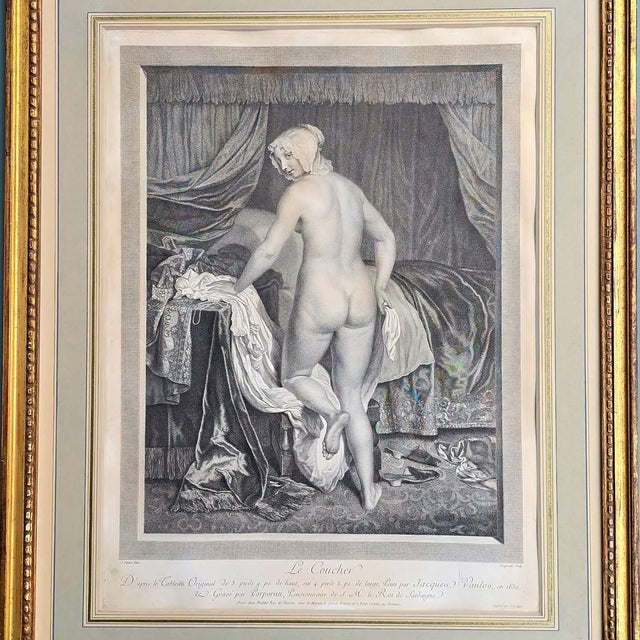 Jacob Van Loo, Bedtime, 1800s, Glass, Wood and Paper For Sale - Image 3 of 15
