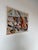 A striking 1974 original oil on canvas still life painting by Edward Urban, created while attending the Newark School of...