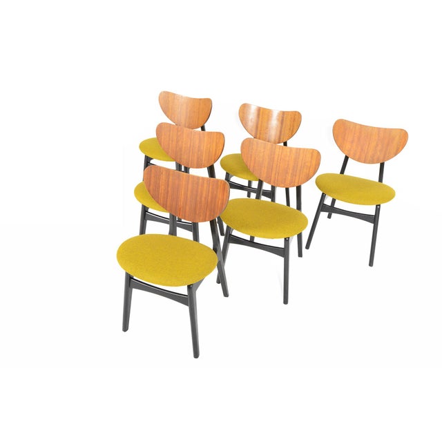 G Plan Librenza Chartreuse Dining Chairs Set of 6 Chairish