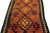 Tribal Vintage Kilim Handmade Flatweave Rust Tribal Wool Runner For Sale - Image 3 of 10