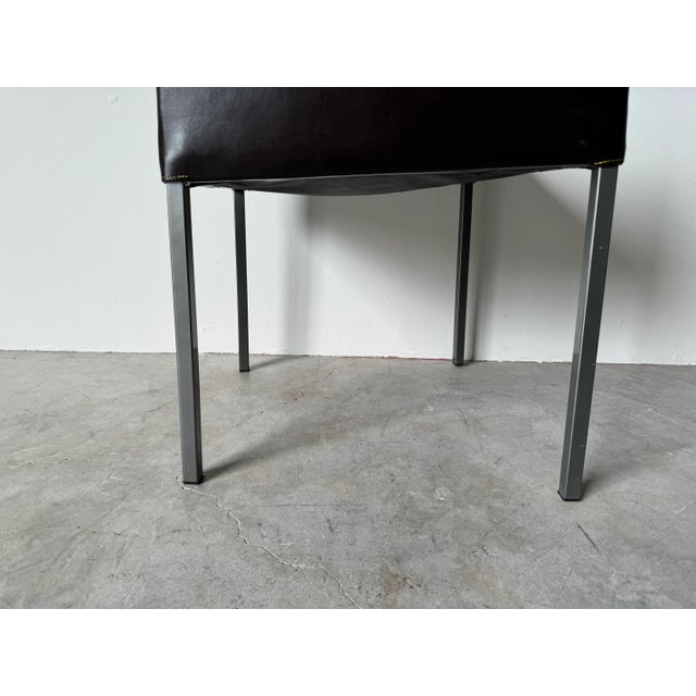 Brown Karl-Friedrich Förster Brown Leather "Texas" Desk / Accent Chair For Sale - Image 8 of 12