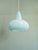 Space Age Pendant Light in Blue Opaline from Peill & Putzler, 1970 For Sale - Image 4 of 11