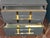 Pair of Grey Vintage Night Stands Made in Italy With Opaline Glass Designer For Sale - Image 4 of 5