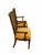 Pair of Vintage French Regency Cane Back Armchairs With Original Harvest Gold Upholstery For Sale In Miami - Image 6 of 7