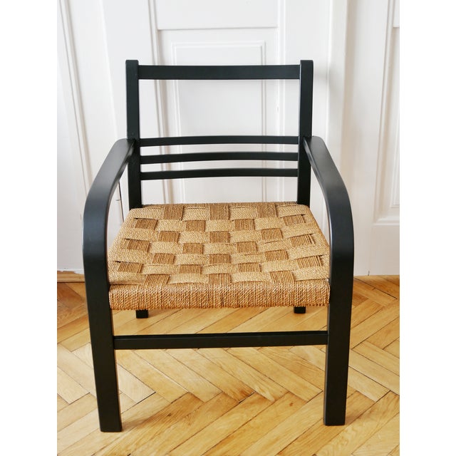 Bauhaus style wicker chair in great condition.